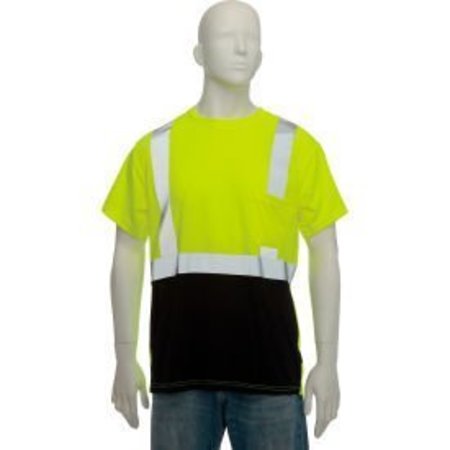 OCCUNOMIX OccuNomix Class 2 Classic Black Bottom T-Shirt with Pocket Yellow, M, LUX-SSETPBK-YM LUX-SSETPBK-YM